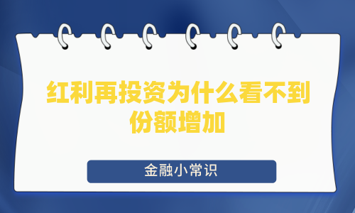 红利再投资为什么看不到份额增加